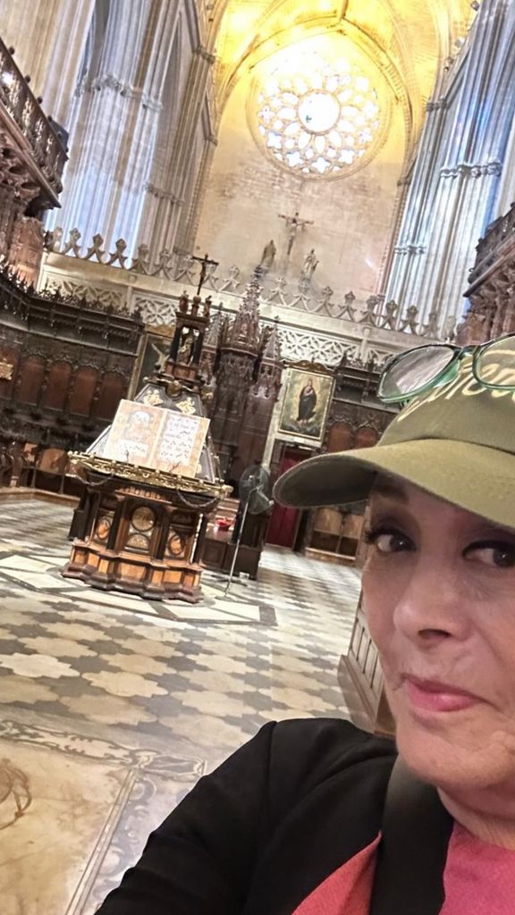 Sylvia en la Catedral de Sevilla.
