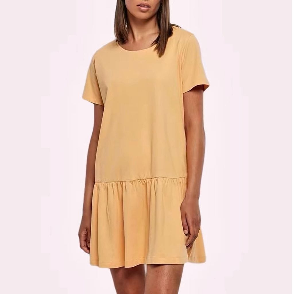 Vestido camisero naranja de Amazon