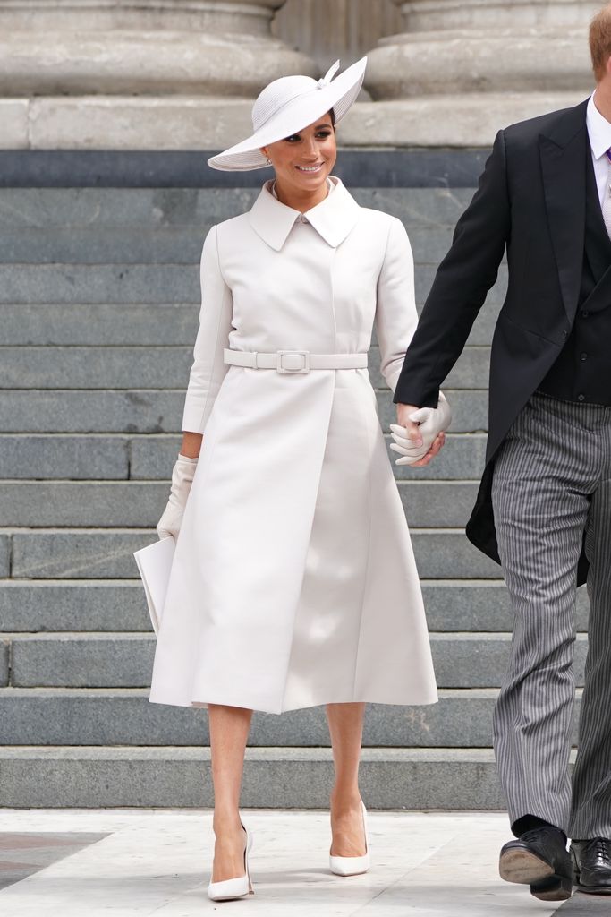 Meghan Markle en el servicio religioso del Jubileo de la reina Isabel II, 2022.