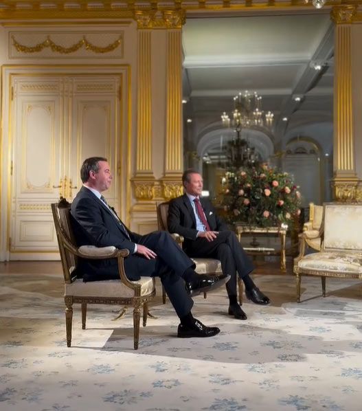 Guillermo de Luxemburgo y Enrique de Luxemburgo el 8 de septiembre de 2024
