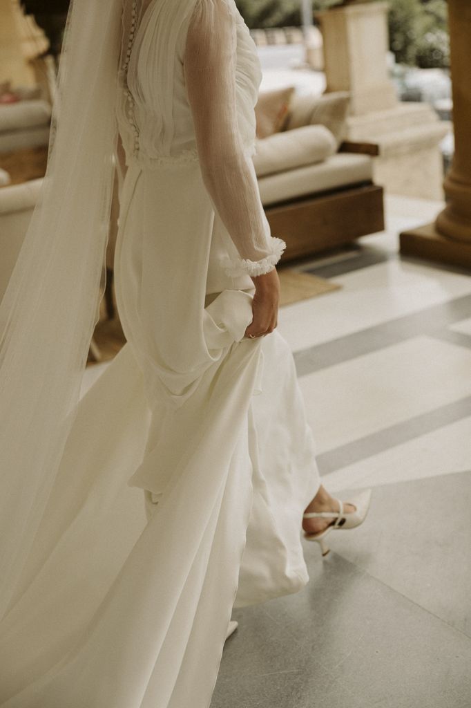 Vestido de novia vaporoso