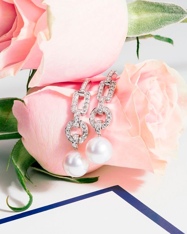 Pendientes para novia con perlas de Suarez