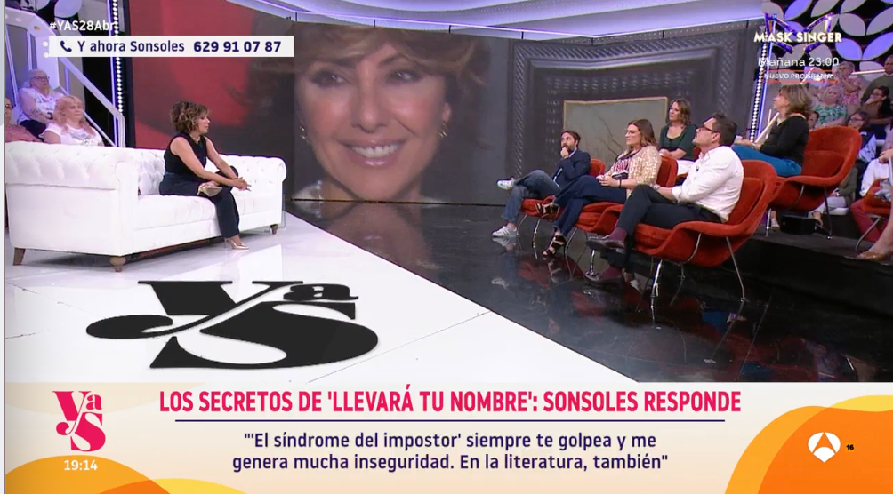 Sonsoles se ha confesado como nunca