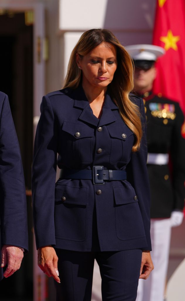 Melania Trump recibe junto al presidente Donald Trump al presidente de China Xi Jinping y su mujer, 2026.