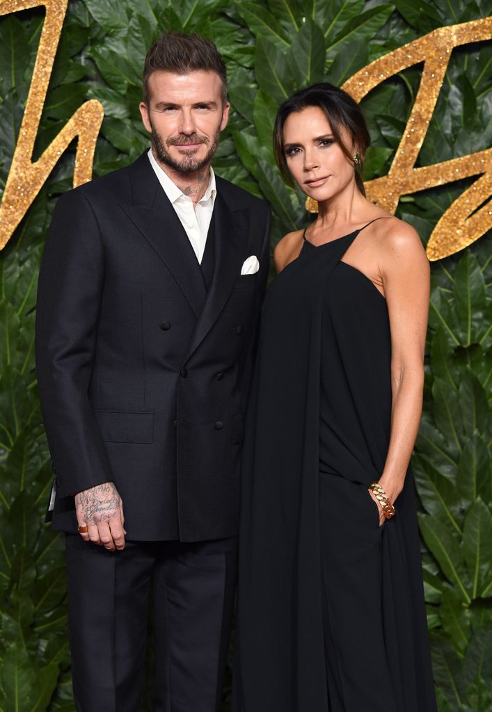 David Beckham y Victoria Beckham.