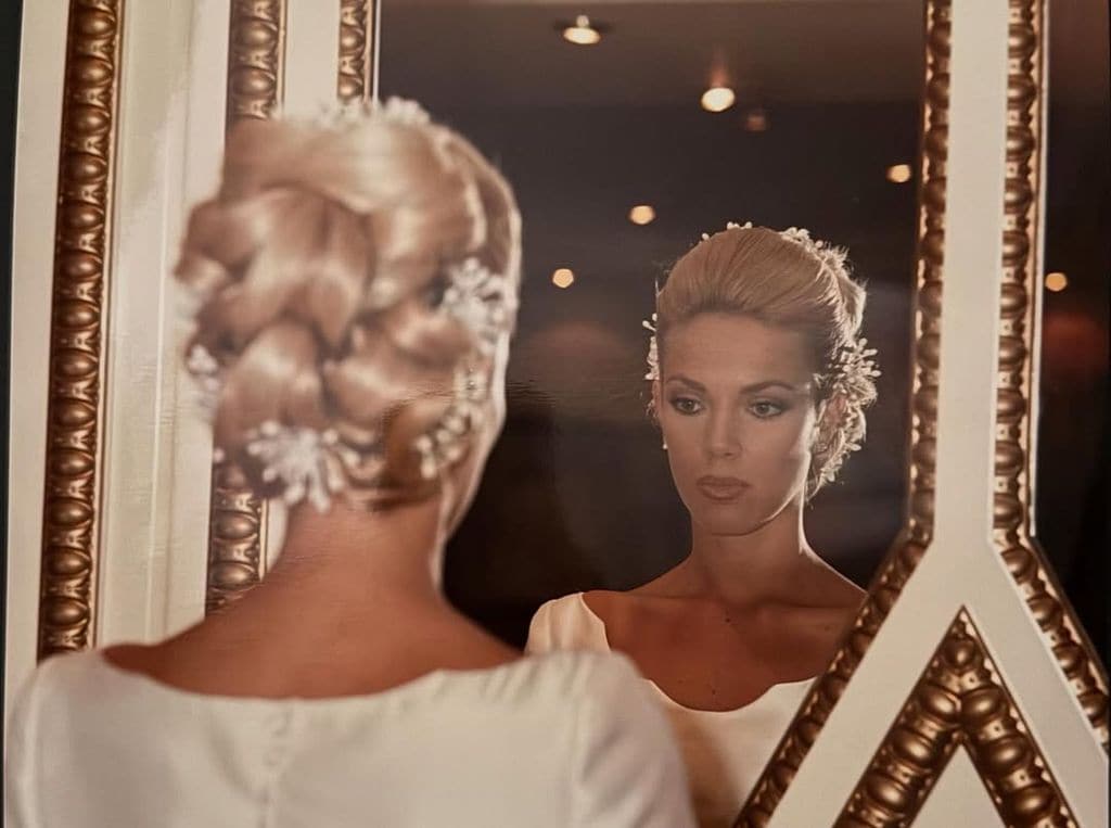 Ingrid Asensio en su boda con Fernando Sanz