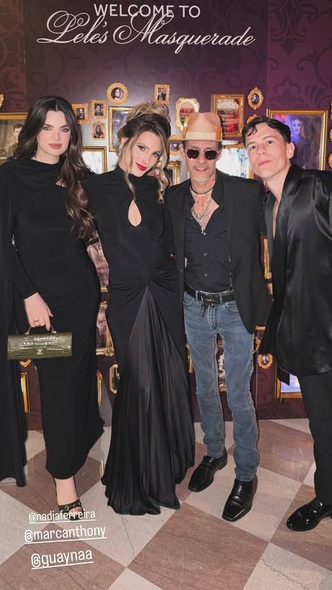 Nadia Ferrira y Marc Anthony acudieron al festejo de cumpleaños de Lele Pons.