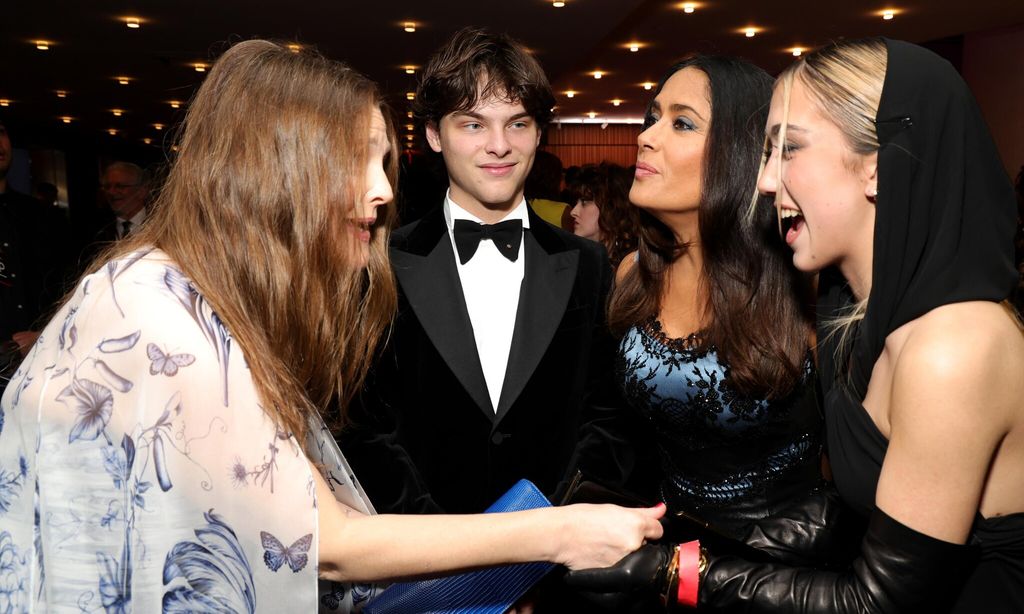 drew barrymore augustin james evangelista salma hayek and valentina paloma