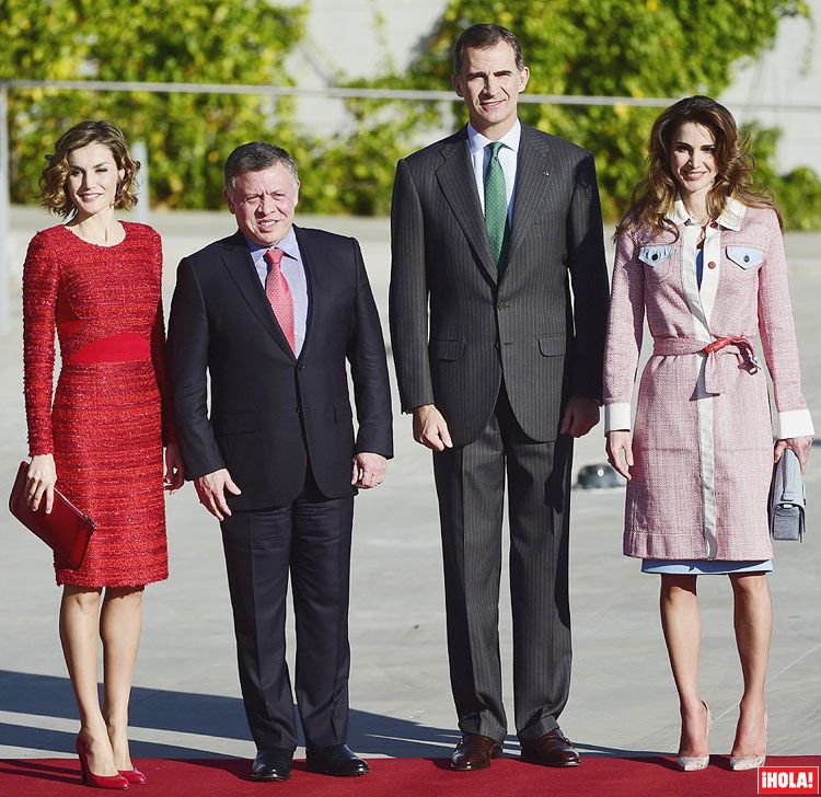 Abdalá y Rania de Jordania han sido los primeros monarcas que han recibido don Felipe y doña Letizia durante su año y cinco meses de reinado
