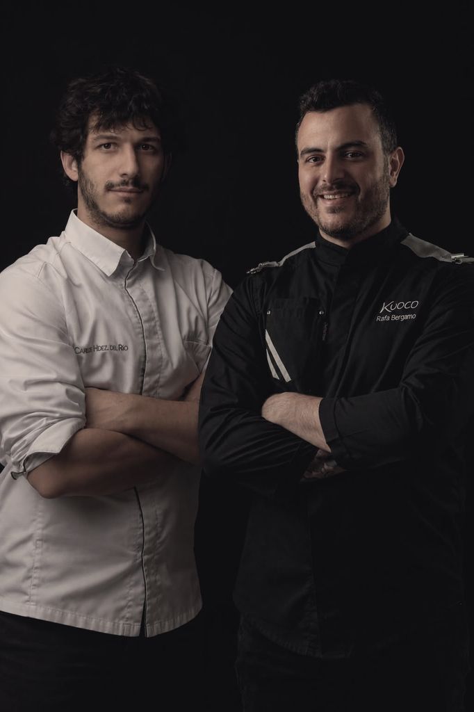 Los cocineros Rafa Bérgamo, de Kuoco, y Carlos Hernández, de ConSentido
