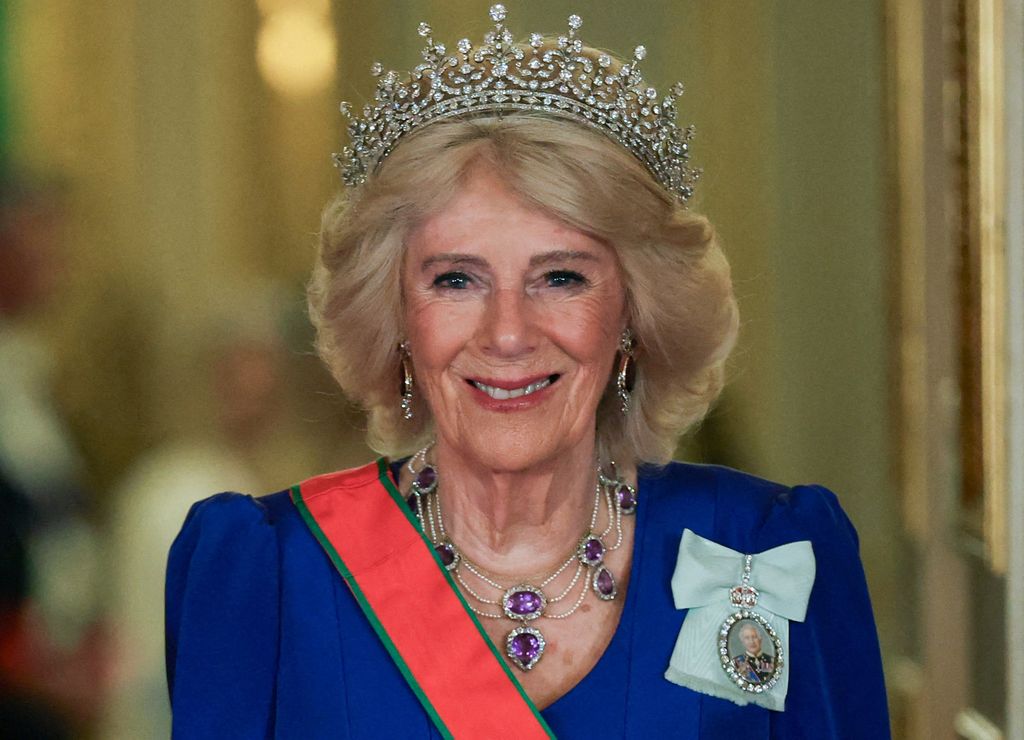 La reina Camilla ha lucido la tiara de las Niñas de Gran Bretaña e Irlanda