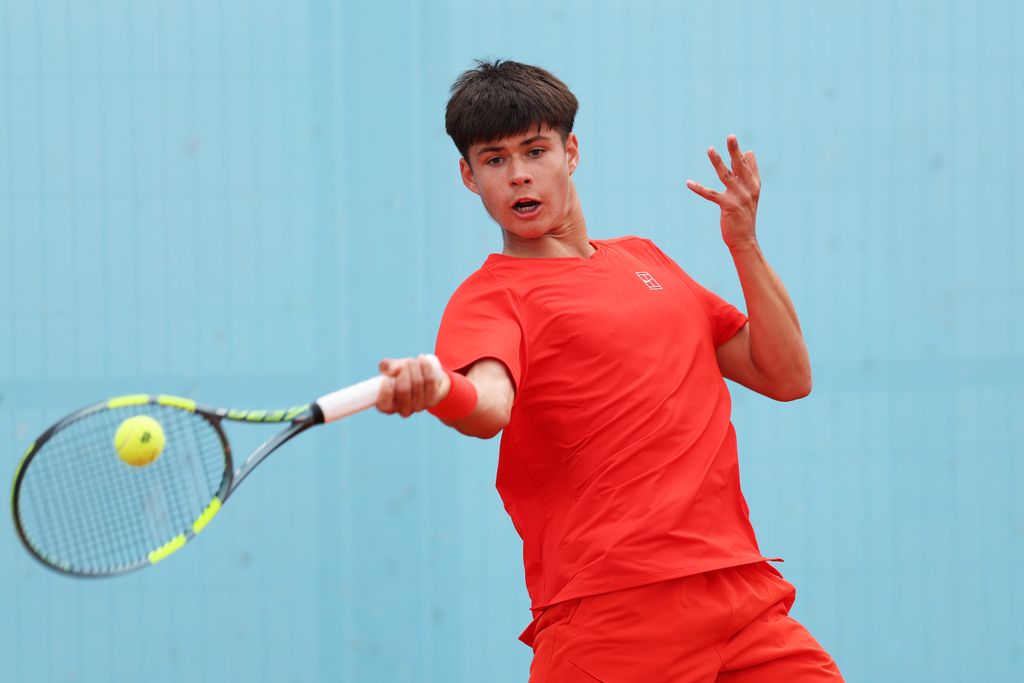 Jaime Alcaraz debuta y gana el primer partido en el Mutua Madrid Open en la categoría Sub-16