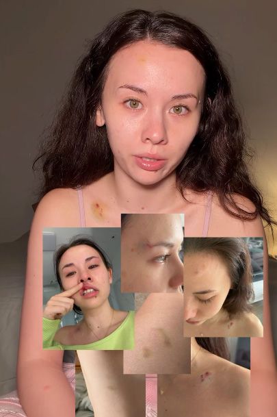 La influencer, durante el vídeo que ha grabado
