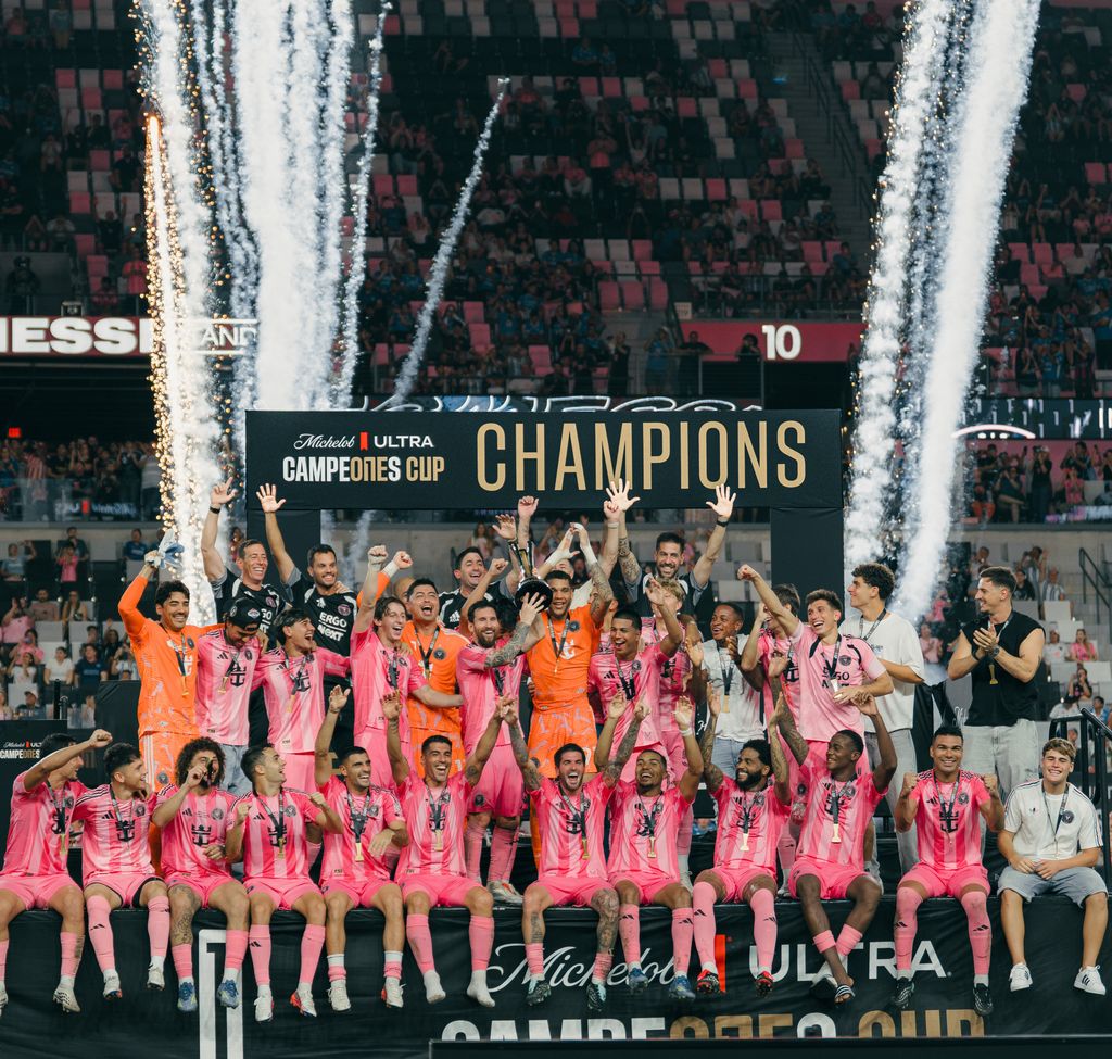 El Inter Miami celebró su victoria en la Campeones Cup