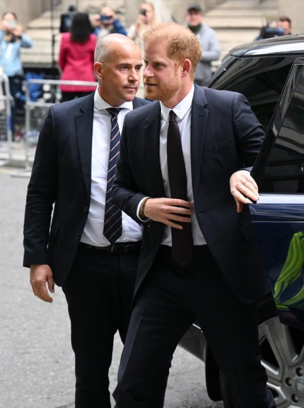 El príncipe Harry en el Tribunal Superior de Londres