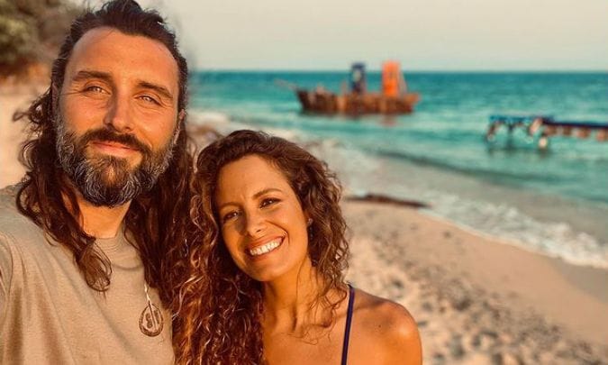 Laura Madrueño y su marido en 'Supervivientes'