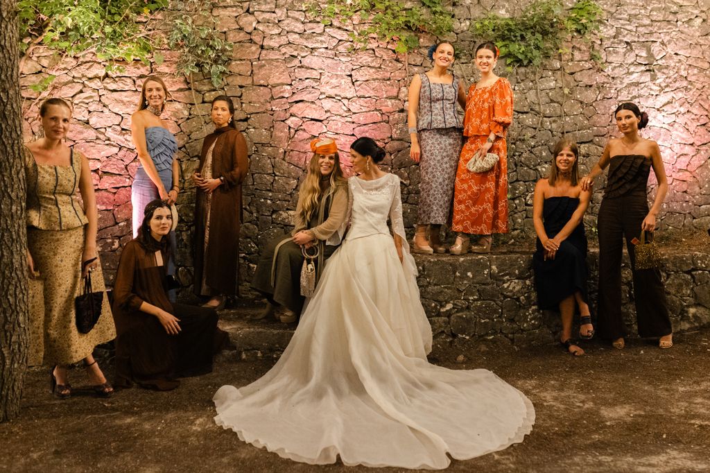 Invitadas a la boda de Lucía Suárez, fundadora de Deluem, con diseños de la firma