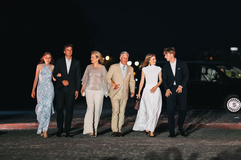 Felipe y Matilde de Bélgica con los príncipes Elisabeth, Gabriel, Emmanuel y Eleonore en el Día Nacional de 2026