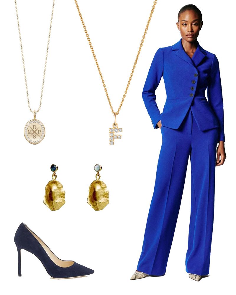 Mary de Dinamarca traje azul