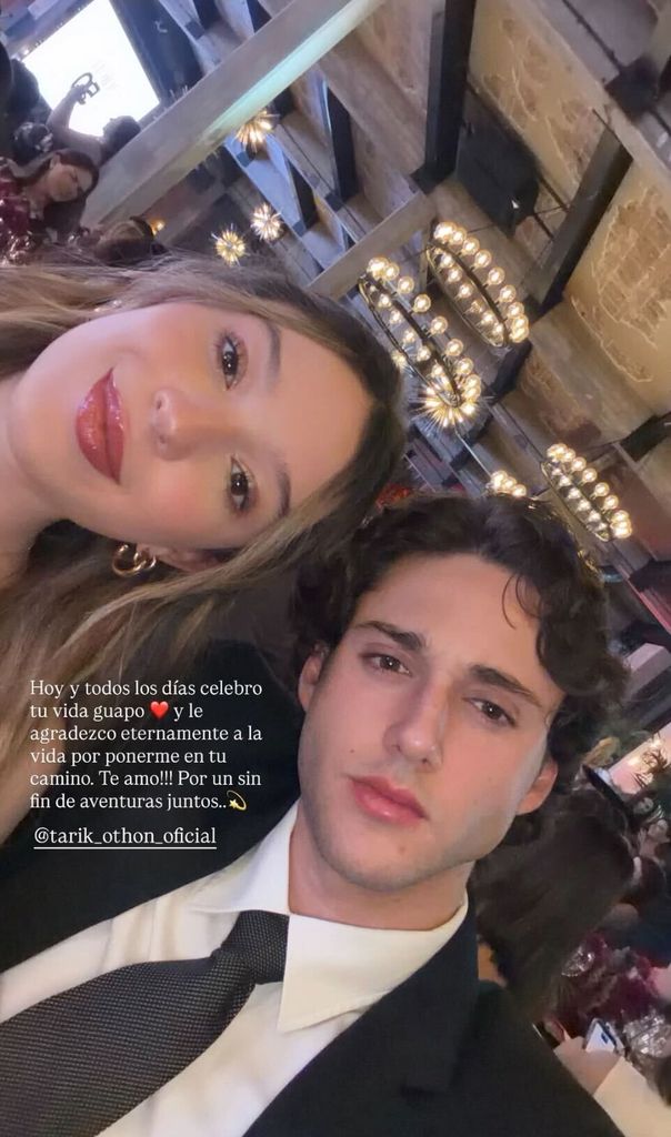 Mía Rubín y las palabras a su novio