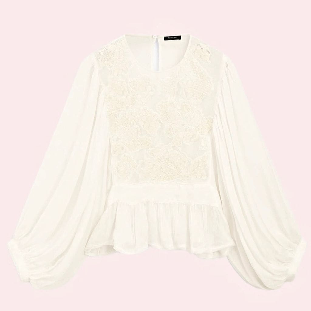 Blusa peplum de Massimo Dutti