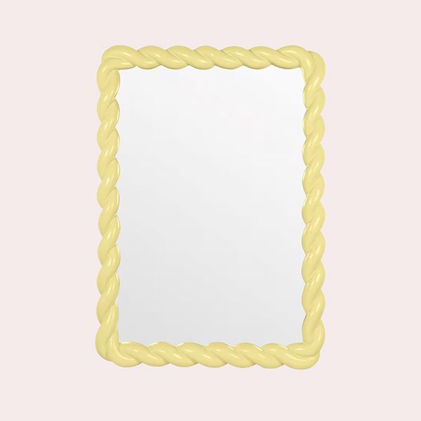 Louma Espejo Rectangular Amarillo