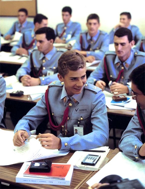 El rey Felipe cuando era joven
