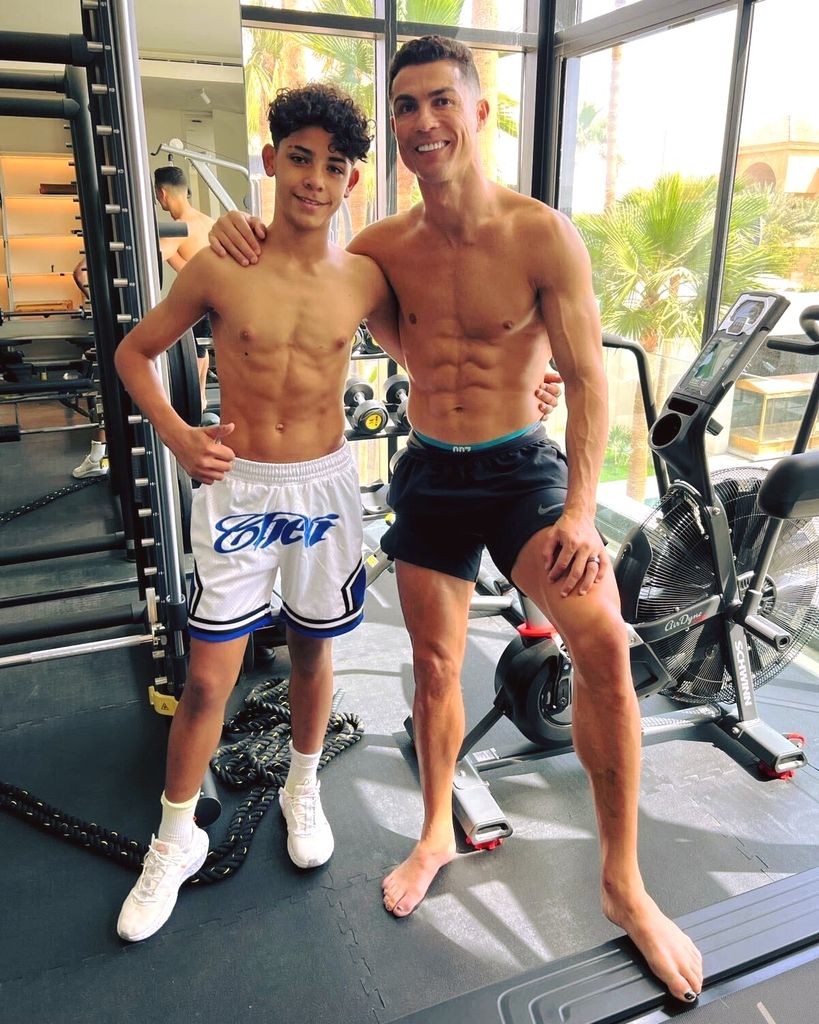 Cristiano Ronaldo ha sido una inspiración para su hijo Cristiano Jr.