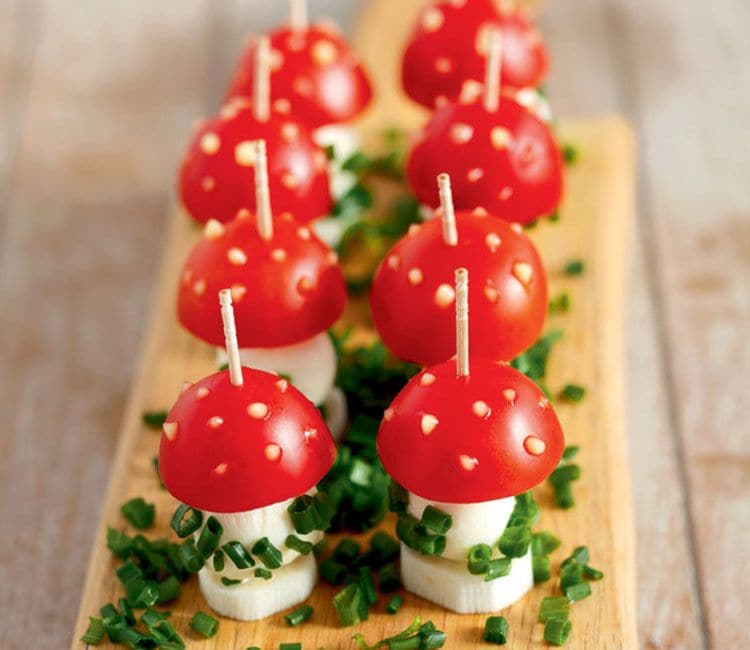 Setitas de tomate cherry y rabanitos
