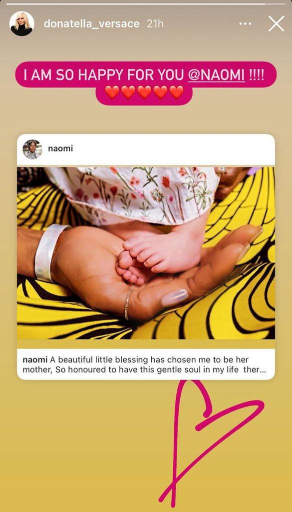 Reacciones de famosos a la maternidad de Naomi Campbell