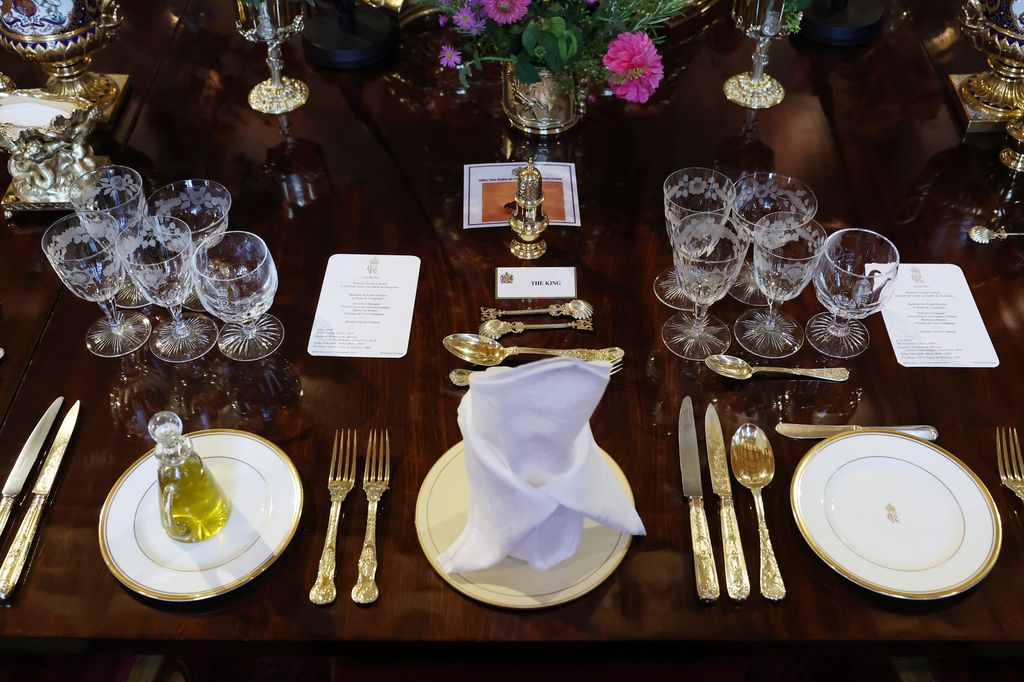 Cena de gala en el castillo de Windsor para el matrimonio Trump