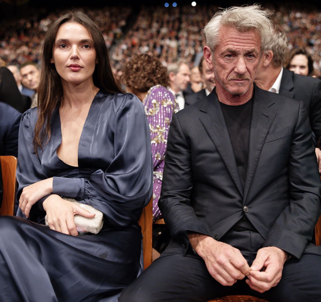 Valeria Nicov y Sean Penn en la apertura del Film Festival Lumiere en Lyon, el 11 de octubre de 2025