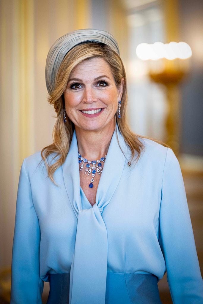 Máxima de Países Bajos recibe al  emir de Catar, Sheik Tamim bin Hamad Al Thani