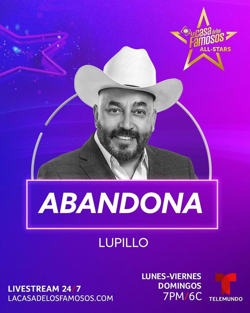 Lupillo Rivera abandonó de forma voluntaria 'La Casa de los Famosos All-Stars'