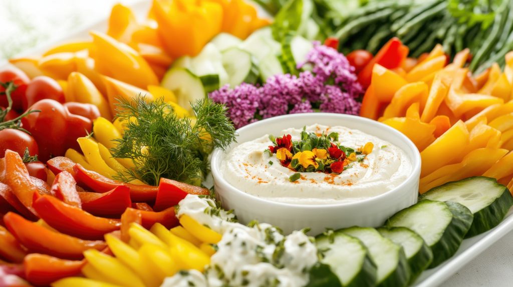 Crudités con salsa