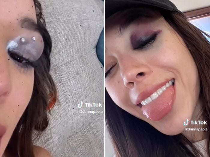 Danna Paola sufre un accidente en su último concierto