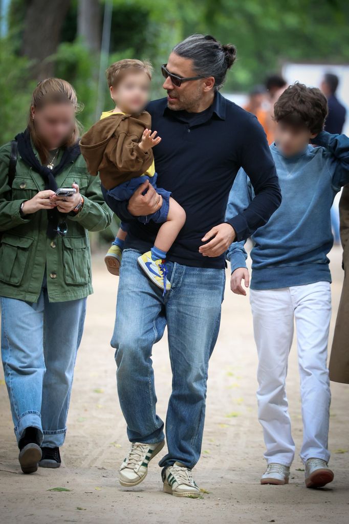 Carlos Torretta con su hijo Manuel