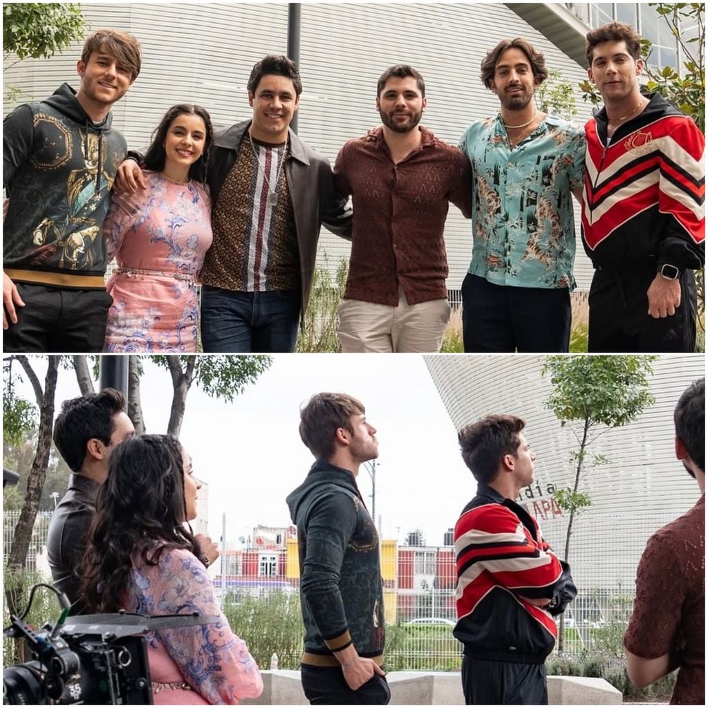 Ana Pau compartió algunas fotos junto a sus compañaeros en la película.