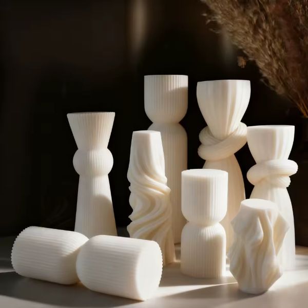 Vela Aromática Blanca Minimalista Nórdica Aliexpress
