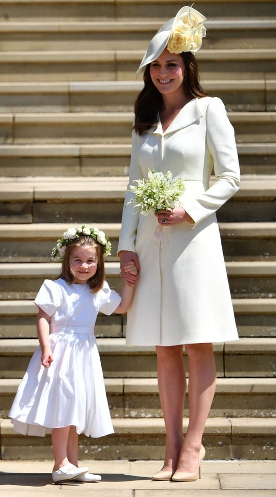 La princesa de Gales, en 2018, junto a su hija, la princesa Charlotte.