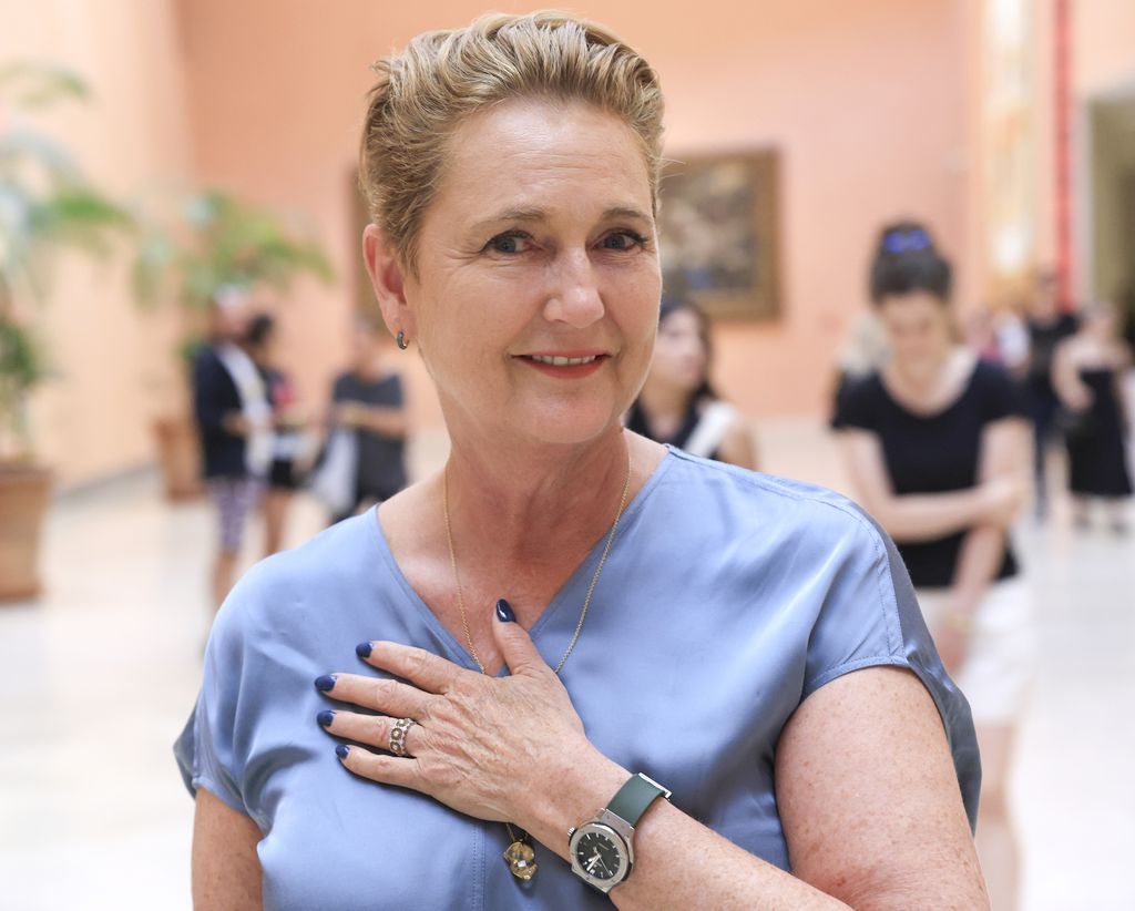 Francesca Thyssen en la inauguración de Terrafilia: Mas allá de lo humano en Madrid el 30 de julio de 2025