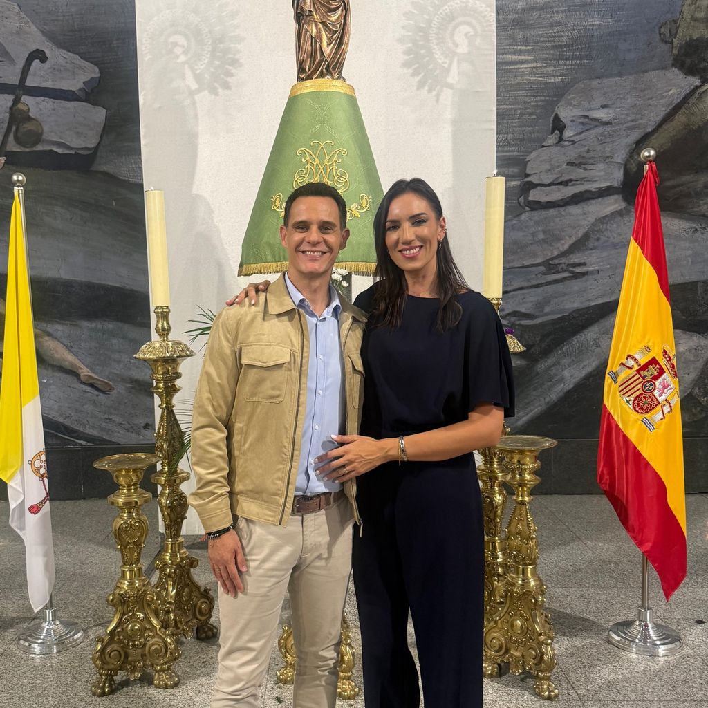 Patricia ha acompañado a su marido cuando ha pronunciado el pregón