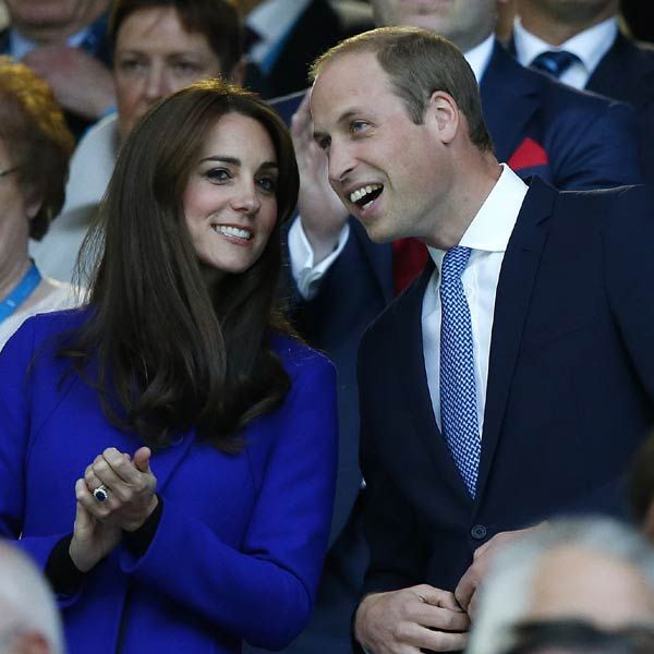 Los duques de Cambridge presenciaron el primer partido del Mundial que enfrentó a Inglaterra contra Fiji

