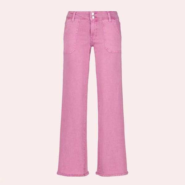 Pantalón de mujer liso wide leg carpenter