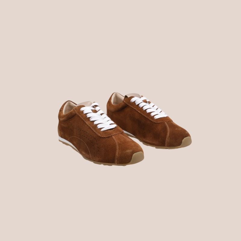 zapatillas de ante marron