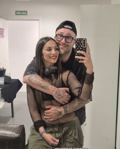 Kiko e Lola en una imagen compartida por la bailarina