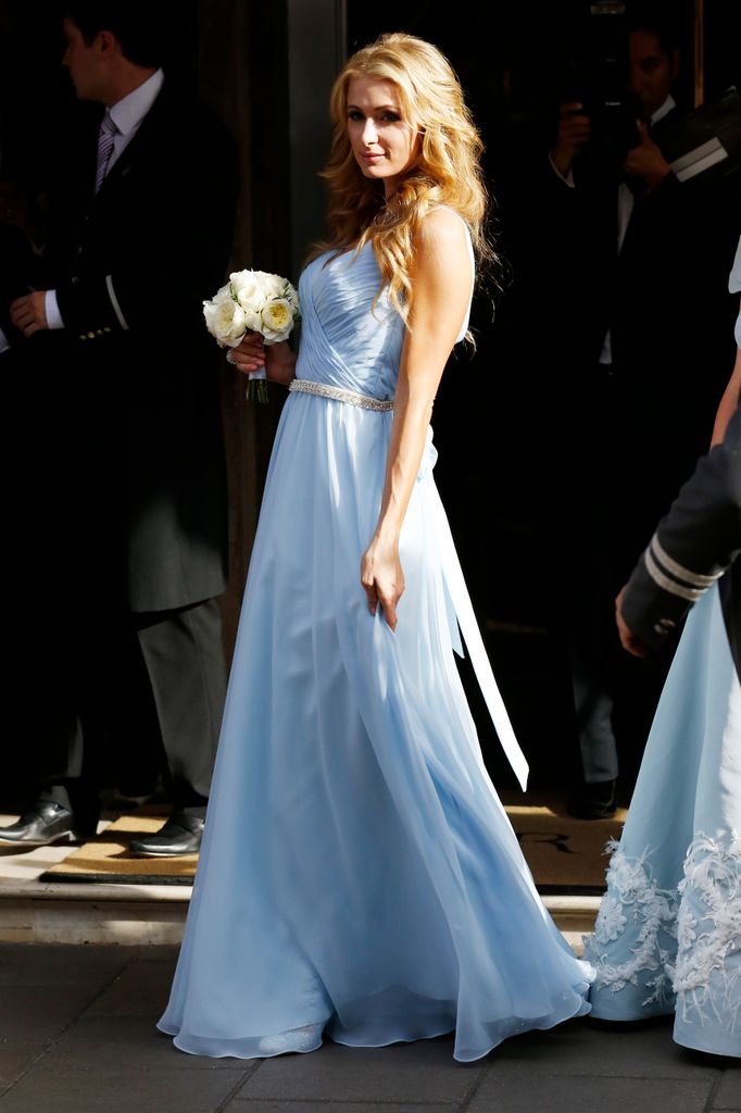 Paris Hilton en la boda de su hermana Nicky Hilton