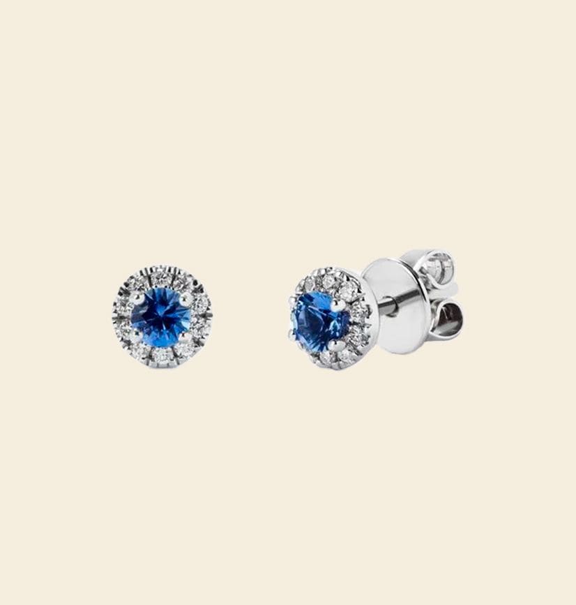 pendientes de zafiros
