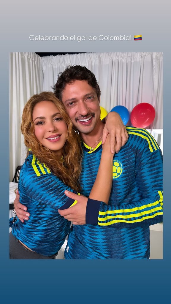 Shakira celebró con todo el éxito de Colombia.