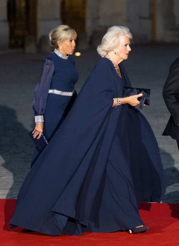Reina Camilla y Brigitte Macron